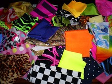 Fabric Scrap Value Pack Harumika Doll Card Hobby Craft Sewing Material Remnants