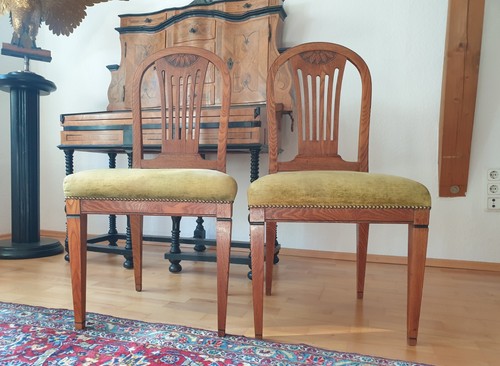 Pair louis seize chairs - seize,