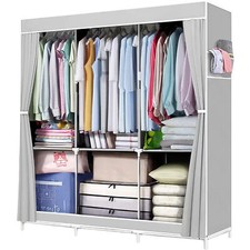 Portable Closet Storage Organizer Clothes Wardrobe , Quick and Easy to Assemble