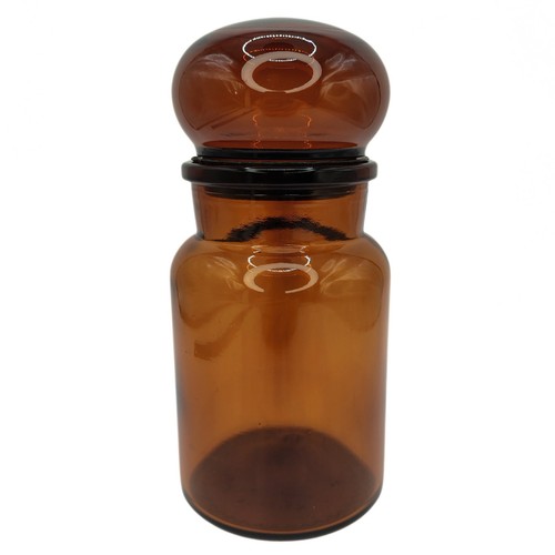Vintage amber brown - amber/, glass