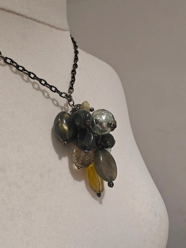 Moss green mercury glass - green,