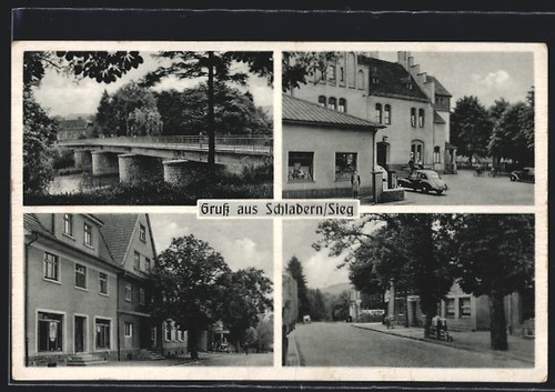 Postcard schladern victory - schladern,
