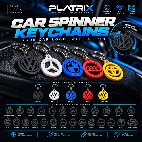 Car spinner keyring custom - custom,