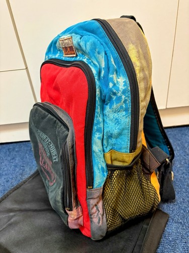 Old cotton cargo backpack - old,