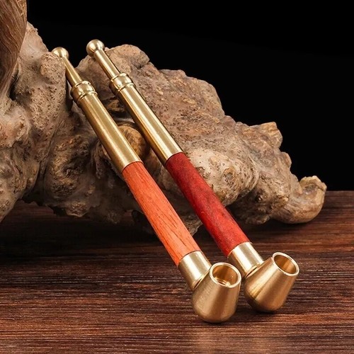 Long stem metal brass - brass, smoke