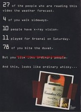 Canadian Club Whiskey 1995 Magazine Advert #886