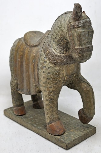 Antique wooden brass - antique, horse