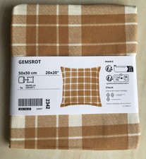 Ikea Gemsrot Dark Beige Plaid