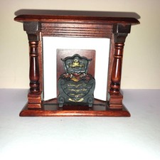 doll house furniture mahogany  fireplace/fire 1/12 scale