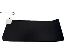 Electric Heated Desk Pad Mat Black 78W Office PC Gaming UK Plug - C127 O897