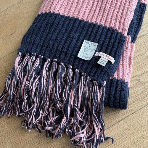 Jack wills pink - navy, scarf