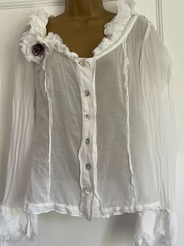 Per una crinkle blouse - una,