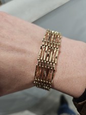 9ct Yellow Gold Gate Bracelet
