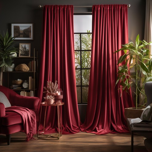 Luxury velvet curtains - luxury, pair
