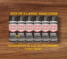 PACK OF 6 LARGE 400ml BLACK