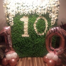 White/green Flower Wall 2.3mx2.3 Hire Only For Any Occasion 