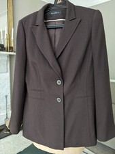 Planet Choc. brown trouser suit (washable) Jacket 14, Trousers 12