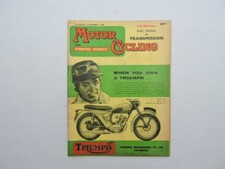 Vintage Sept 1 1960 The Motorcycling Magazine Triumph 200 Tiger Cub B9083
