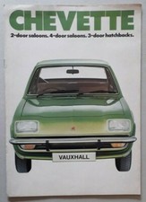 Vauxhall Chevette Brochure 1976 - E L GLS Saloon & Hatch