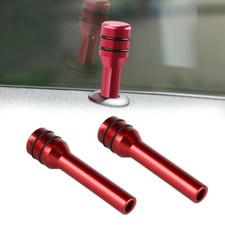 2pcs Red Aluminum Alloy Universal Car Truck Interior Door Lock Knob Pull Pin