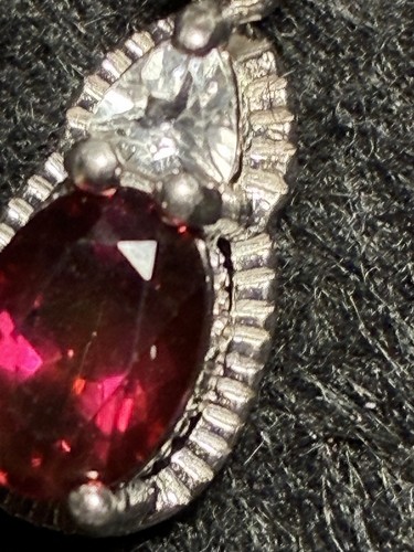 Vintage 925 oval cut - vintage, ruby