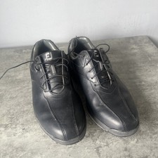 Footjoy Dryjoys Tour Golf Shoes Black Uk Size 7 FJ Leather