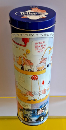 Beautiful vintage tetley round - tetley,