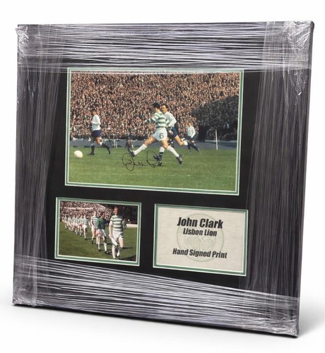John clark signed celtic photo - signed,