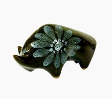 Vintage lotus pottery bull - vintage,
