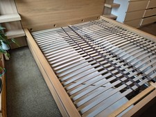 IKEA Malm Super King Size Bed Frame with 4 Drawers + side table