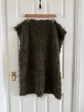 Olive Green Faux Flokati Fur |