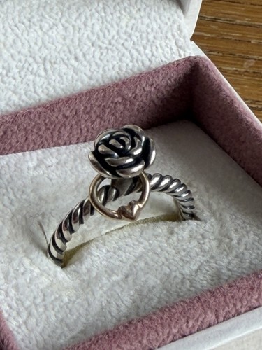 Pandora love rose ring - love, size