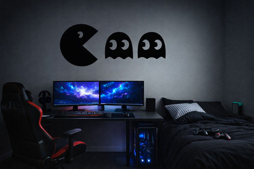 Pacman ghost retro gamer - pacman,