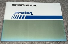 Proton Saloon Aeroback Owners Manual Handbook 1989 (D764)