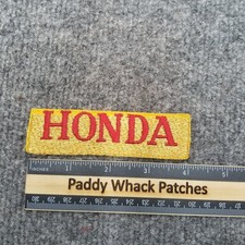 Vintage Honda Patch Gold Tab