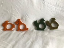Bakelite 1930s 4 Napkin Rings