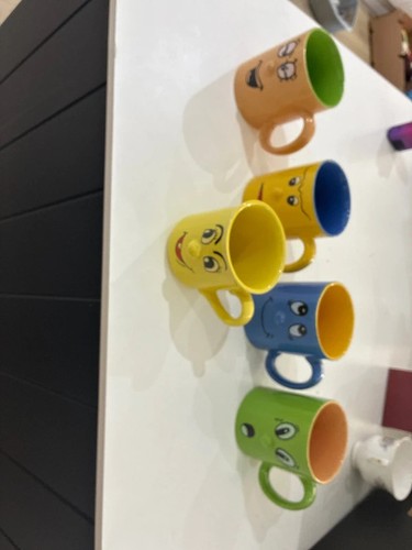 Smiley face mugs - set, y2k