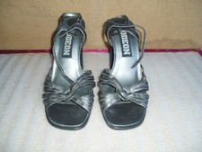 Ladies Grey High Heel ODEON Shoes. Size 7 Uk.