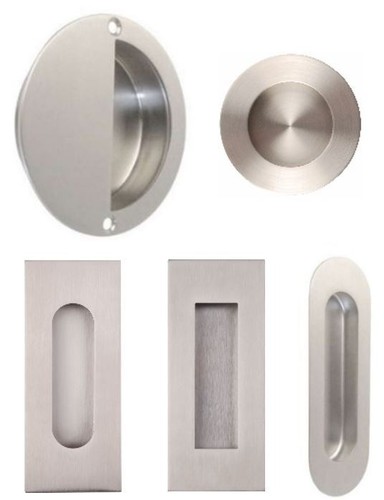 Flush pull recessed sliding - recessed,