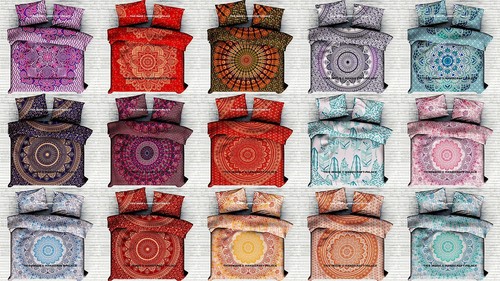 Lot reversible duvet - of,
