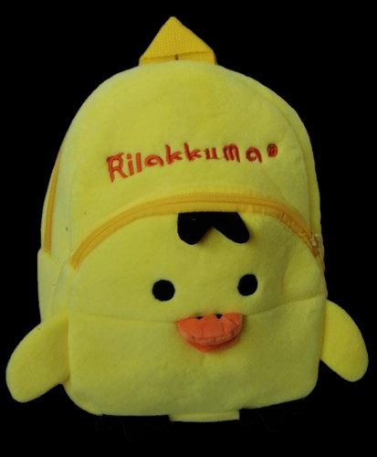 Kids plush back pack toddler - back,