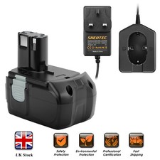 18V 4000mAh Ni-MH Battery/Charger For Hitachi EB1812S EB1820L EB1814SL BCC1812