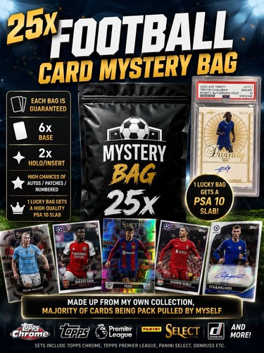 25x topps football - football, mystery