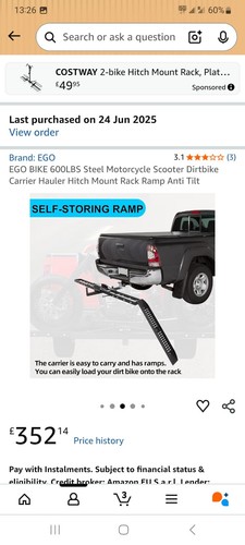 Motorbike trailer new very - trailer.,