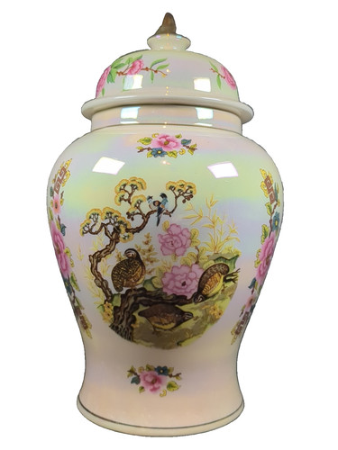 Sadler ginger jar lidded - ginger,