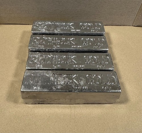 Lead ingots hand poured - ingots,