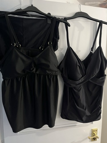 Black tankini tops - black,