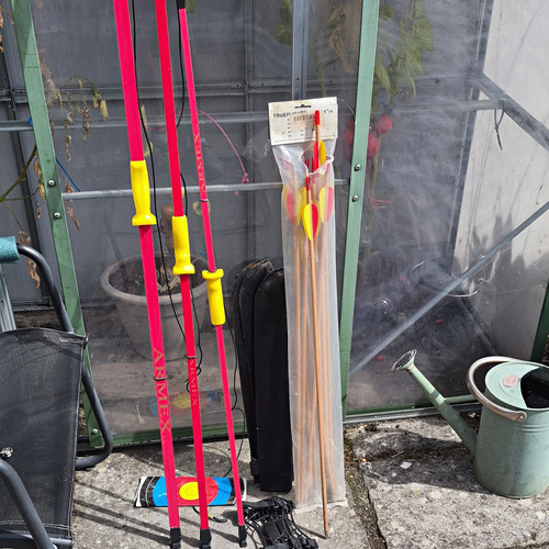 Youth red recurve archery set - red,