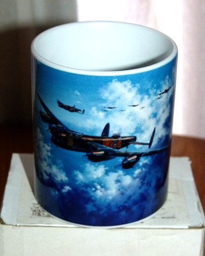 Lancaster bomber print mug - lancaster,
