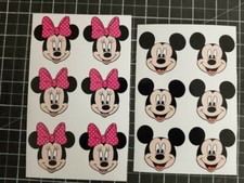 x24 Micky - Minnie mouse vinyl decal bedroom wall stickers Full colour 004